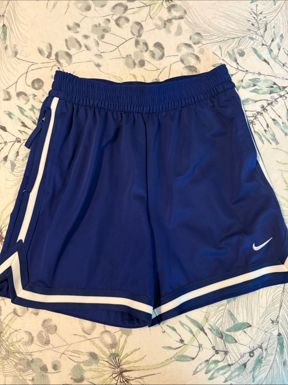 Nike Royal Blue Shorts with White Trim - Kids